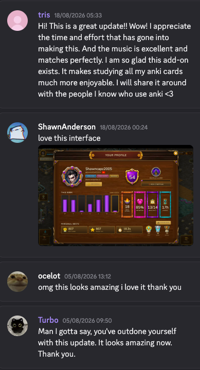 More original Discord testimonials from August 2026.